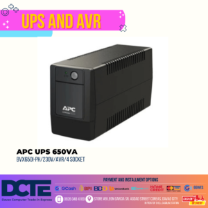 APC UPS 650VA BVX650I-PH/230V/AVR/4 SOCKET